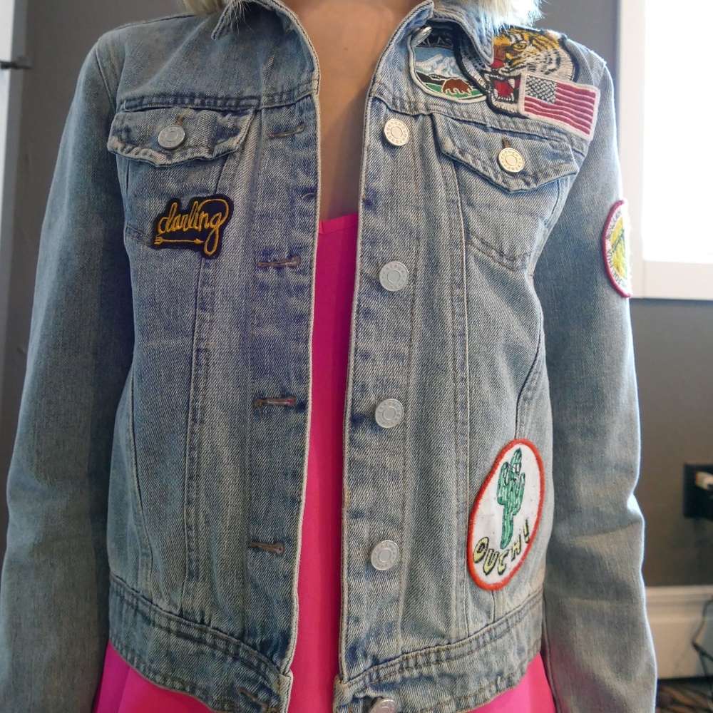 Patch Denim Jacket